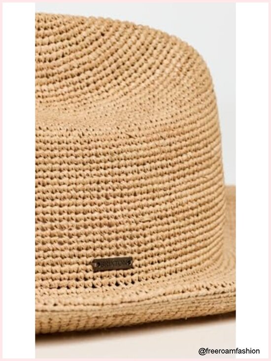 Women\'s Packable Straw Cowboy Hat - Woven Straw, UPF 20 Sun Protection